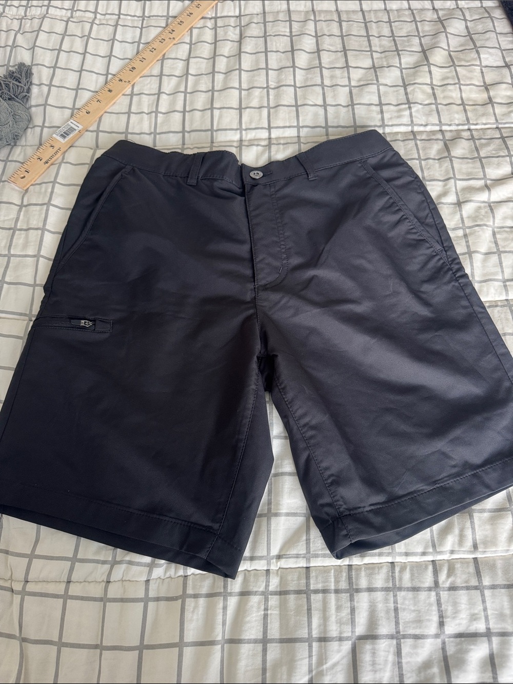 Gerry Weber Men's Black Hybrid Shorts with Zip Pocket